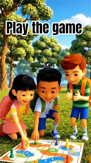 friends playing the game cartoon video. 3Dcartoon #cartooncharacter #cartoonvideo #friendship
