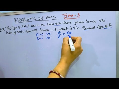 Age Ratio Trick | The Age of A and B 5:4 | After 3 Years 11:9 | Find Present Age of B | Maths Puzzle