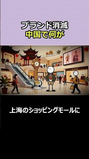 1分スッキリ解説、中国から世界ブランドが逃げ出した…年350万店消滅、デフレが止まらない全構造