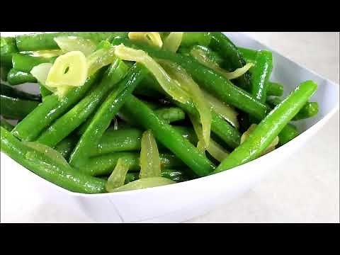 Sauteed Green Beans with Onions and Garlic | Side Dish | String Beans Recipe