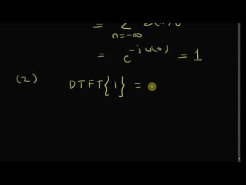 DTFT of unit impulse and one