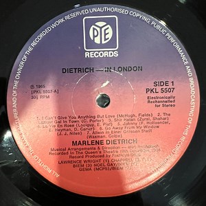 Marlene Dietrich - Dietrich In London