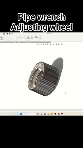 Adjusting Wheel Pipe Wrench SolidWorks Tutorial! SolidWorks