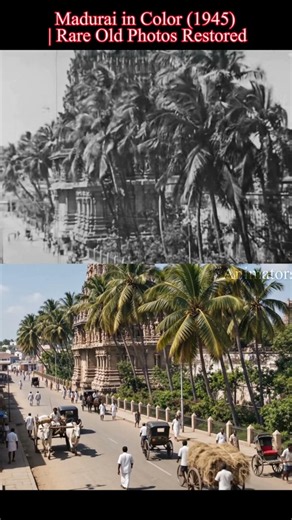 Madurai in Color (1945–1960) | Rare Old Photos Restored & Brought to Life with AI #madurai