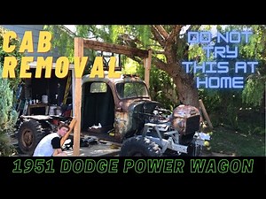 Dodge Power Wagon Cab Removal and Frame Paint Job - Restoration Part 5