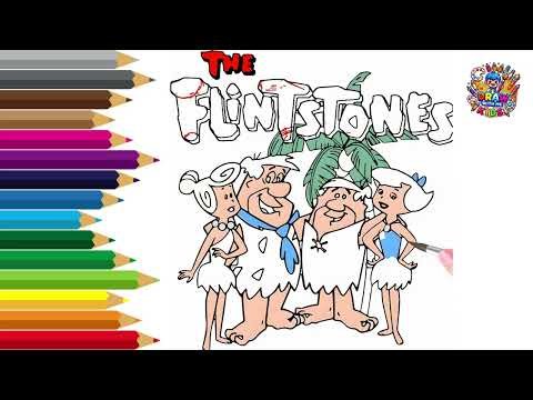 Draw The Flintstones Family | Easy Cartoon Drawing for Kids#kids
