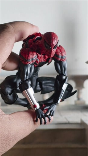 George Varghese on Instagram: "Mess Toys Ultimate Neighbor Superior Spiderman He's finally arrived, the Spider-Man we've all been waiting for!! The Mess toys Superior Spiderman promised to deliver one epic package of Spidey goodness and they sure did deliver! Superior Spiderman remains one of my favorite spidey designs of all time, mixing and merging the Peter Parker and Dock Ock designs together so perfectly in Marvel Comics. This figure captures the look so well, with those lean Spiderman aest