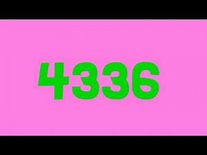 Colorful numbers 1 to 10000 (100 fonts)