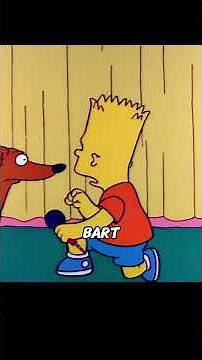 Bart's foot gets stuck on a rock at the bottom of the well #anime #animerecap #TheSimpsons