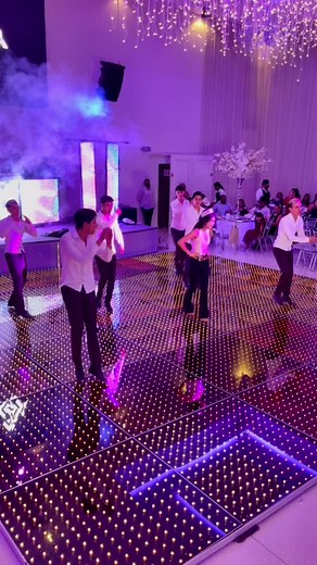 Coordinated Dance Routine at Colorful Celebration