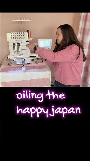 Happy Japan Journey 7 needle Embroidery machine maintenance