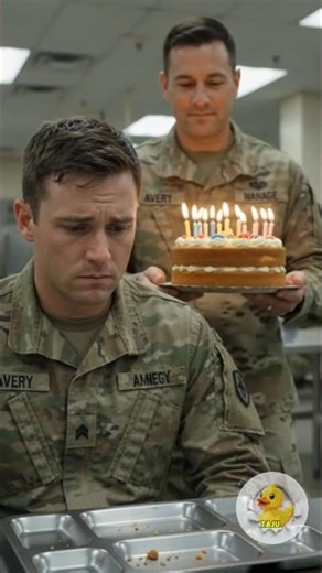 Soldier's Birthday Cake Turns Into Family Reunion ❤️ #shorts #military #emotional