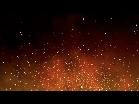 Flying Golden Fire Sparks Looped Background Animation I After Effects Free Version Footage #Shorts