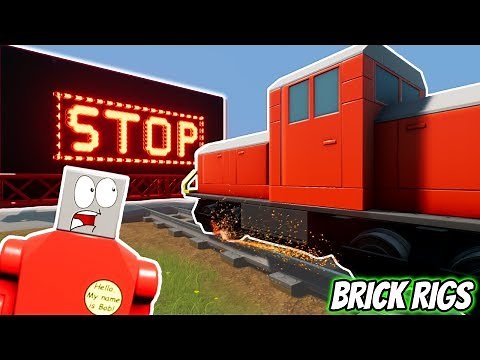 3 IDIOTS TRY TO STOP THE BRICK RIGS TRAIN! | Multiplayer Brick Rigs Gameplay