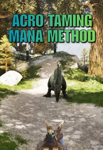 How to Tame an Acro with a Mana in Ark #playark #ark #arksurvival | ark