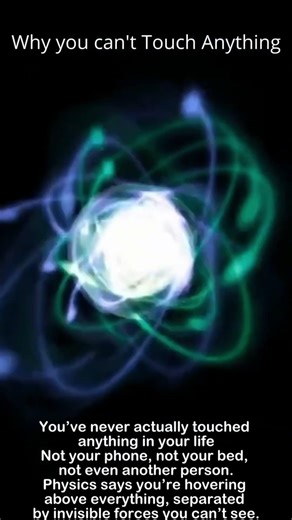 Why you can't Touch Anything #physics #quantumphysics #atoms #scienceexplained #mindblown