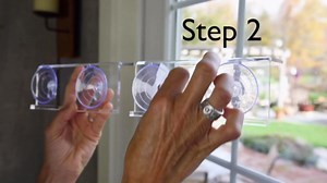 Window Garden Double Veg Ledge - Window Shelf for Plants, Clear Acrylic Shelves - Suction Cup Indoor Plant Holder - Glass Window Sill Extender for Microgreens Kit, Planters (1 Pack)