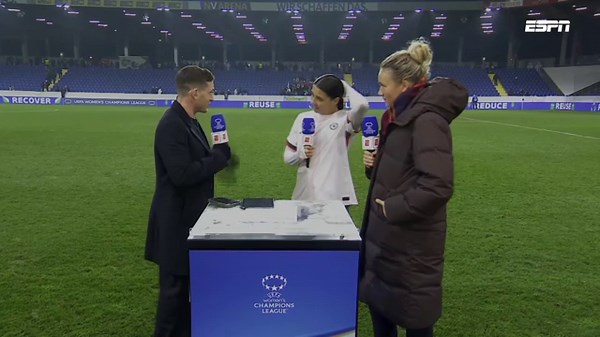 Sam Kerr after UWCL goals: Scoring still 'feels a bit weird'