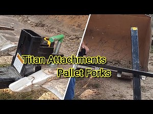 Titan Attachments - Clamp on Pallet Forks