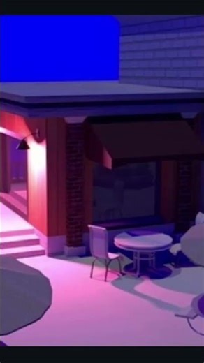 Minecraft/Sims-ish looking “restaurant” computer art #mycringeart #overloadcringe #artwork