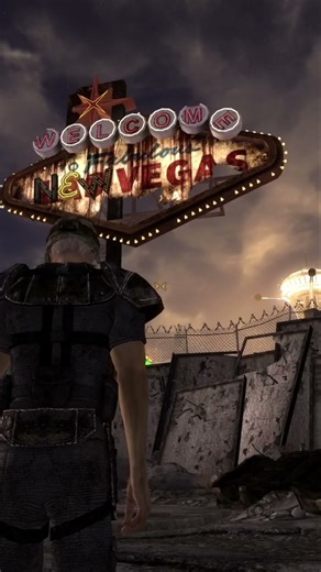 I love that they put a platform on the New Vegas sign where the Ranger stood #fallout #newvegas