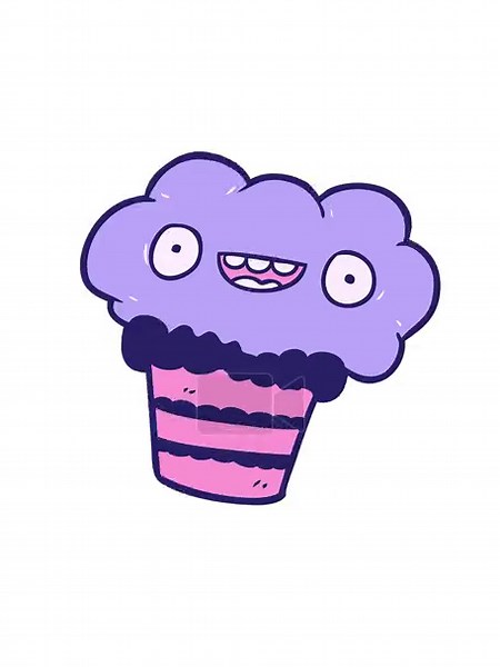 shaking motion animation of cartoon cupcake design Stock Video Footage - Alamy