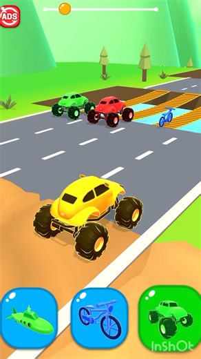#shapeshifting monster hunter truck racing cartoon funny cartoon game video