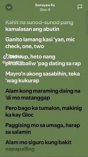 Sumayaw Ka: Lyrics and Meaning by Gloc 9