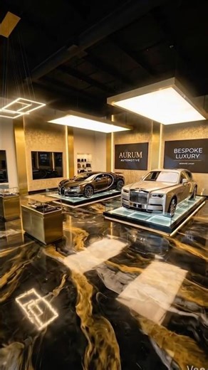 Billionaire Luxury Showroom Transformation | Black & Gold Metallic Epoxy Floor Timelapse