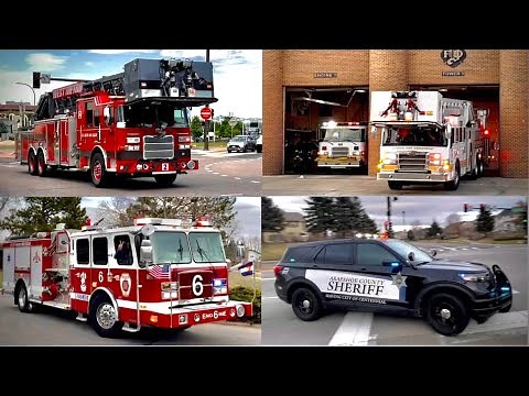 Colorado Fire, EMS, & Police Responding Compilation #1
