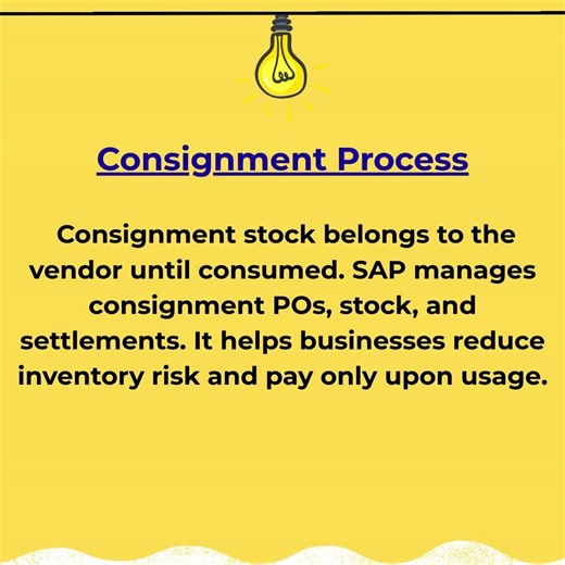 #shorts | SAP MM | Special Procurement | Consignment Process in SAP MM