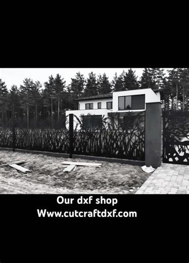 Double Swing Gate DXF Design – Download Now!