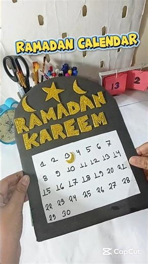 অ্যাশ্থেটিক রামাদান ক্যালেন্ডার 🌙💫 || #diy #ramadan #craft #mrbeast
