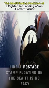 The Breathtaking Precision of a Fighter Jet Landing on an Aircraft Carrier #AircraftCarrier #Fighter | Aviation stories