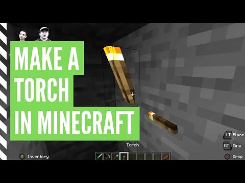 How To Make A TORCH In Minecraft