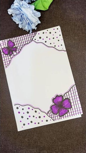 Easy English Border Design for School Project #shorts #borderdesign #english