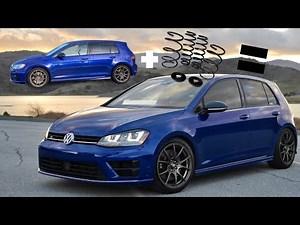MK7 Golf R EMD Spring Install | Finally going lower!
