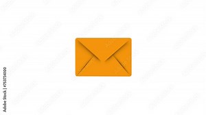 Email Icon. Open envelope with letter. Mail and messaging icon in flat style.