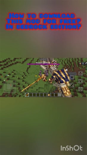 mods in bedrock for free #minecraft #shorts