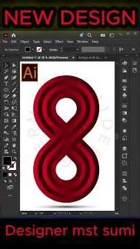 New Logo Design in Adobe Illustrator | Easy Vector Design Tutorial 2026 #shorts