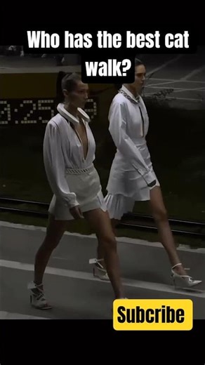 KENDAL JENNER VS BELLA HADID WHO Has the best catwalk #catwak #catmodel