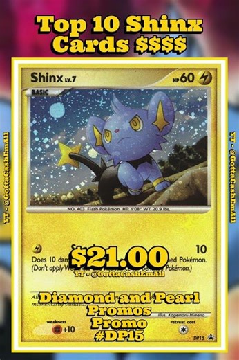 Top 10 RAREST Shinx Pokémon Cards EVER #pokemon #pokemoncards #pokémon #pokemontcg #top10 #tcg