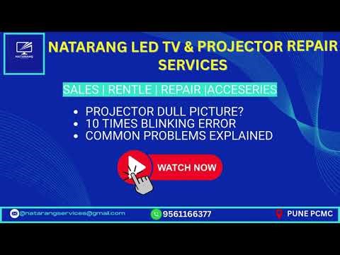 Projector Dull Picture & 10 Times Blinking Error | Common Projector Problems Explained