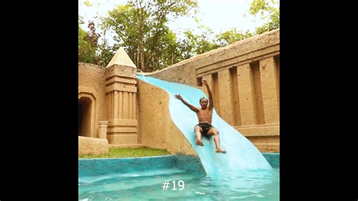 Backyard water slide build: Epic jungle-style adventure!