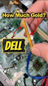 How Much Gold Is In A Dell Laptop Computer. #goldrecovery
