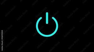 Power Button Icon Animation – Dynamic and Engaging Motion Graphic Featuring a Modern Power Icon with Smooth Transition Effects – Ideal for Technology, UI/UX, and App Designs