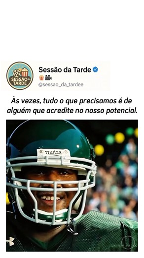 Sessão da Tarde on Instagram: "Onde encontrar 🍿👇🏼 Nome: 🎬 Um Sonho Possível (The Blind Side) (2009) Gênero: Drama / Esporte / Biografia / Família Onde assistir: Netflix / Prime Video / Apple TV (aluguel/compra) / Google Play Filmes 🍿 🇧🇷📺 Descrição do filme: A história real de Michael Oher, um jovem em situação de rua que encontra acolhimento na família Tuohy. Com apoio e amor, ele supera adversidades e se torna um jogador de futebol americano de destaque 🏈✨. Um filme inspirador sobre re