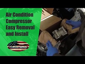 Remove & Install Air Conditioning Compressor on a Ford Taurus- EASY | Techn' Moto
