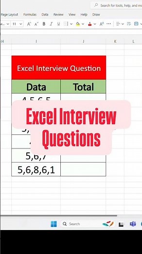 Excel Hidden Formula 🤯 5,4,5,2 Ko SUM Karne Ka Secret! #excelhacks #exceltips