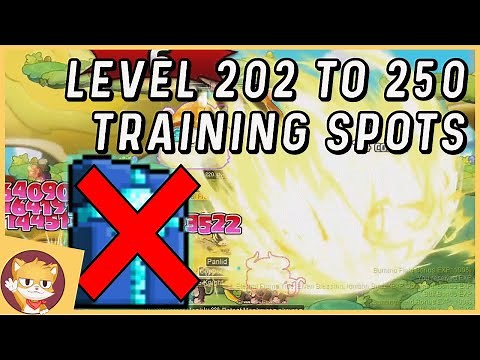 Level 202 - 250 Training Spots For Hyper Burning | MapleStory | GMS | Reboot
